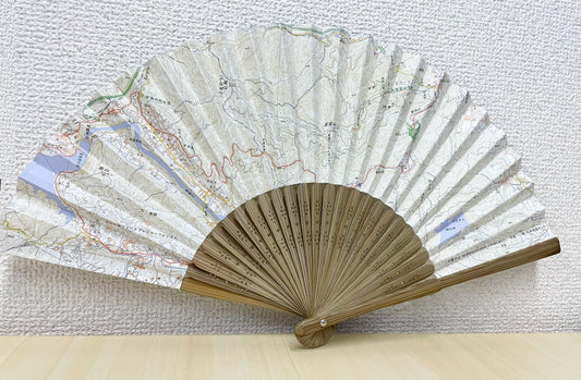 NEW地図扇子 高尾山