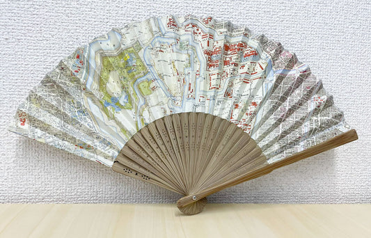 古地図扇子 皇居周辺