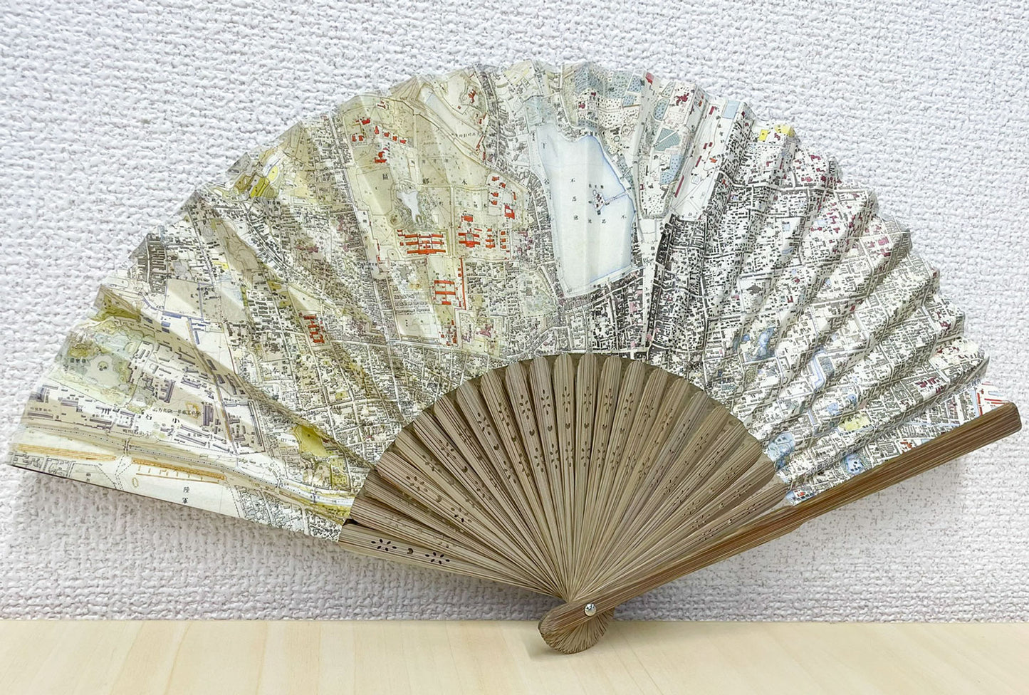 古地図扇子 上野周辺