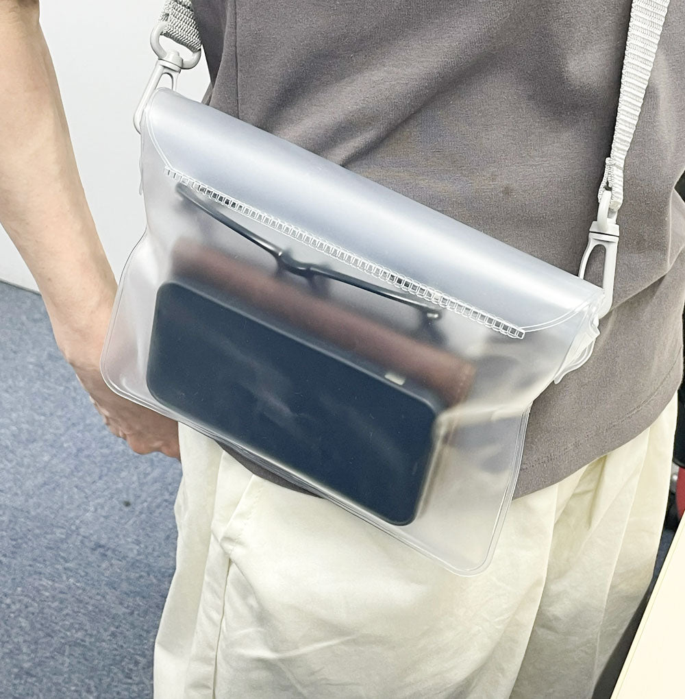 【登山・ハイキングに最適】フロストクリア・２WAY防滴ショルダーバッグ