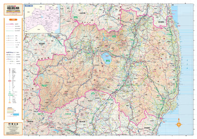 スクリーンマップ 分県地図 福島県