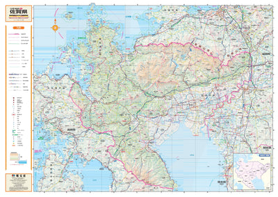 スクリーンマップ 分県地図 佐賀県