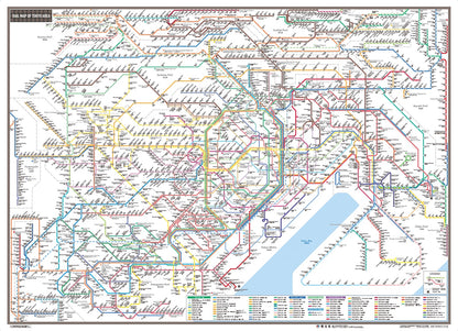 スクリーンマップ 首都圏鉄道路線図 RAIL MAP OF TOKYO AREA