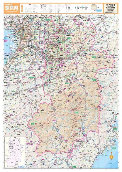 スクリーンマップ 分県地図 奈良県の画像1