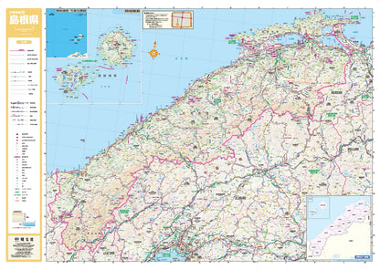 スクリーンマップ 分県地図 島根県の画像1