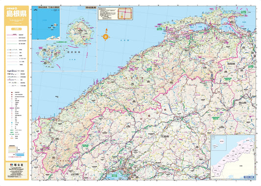 スクリーンマップ 分県地図 島根県の画像1