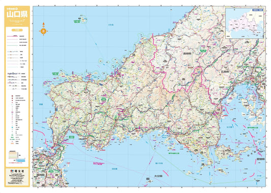 スクリーンマップ 分県地図 山口県の画像1
