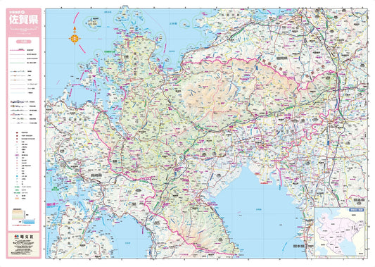 スクリーンマップ 分県地図 佐賀県の画像1