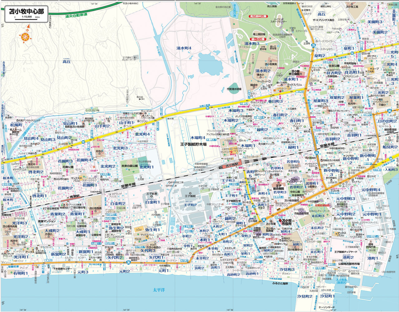 都市地図北海道 苫小牧市