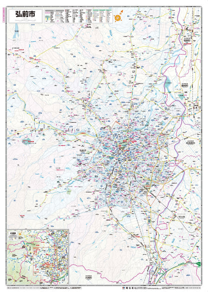 都市地図青森県 弘前市