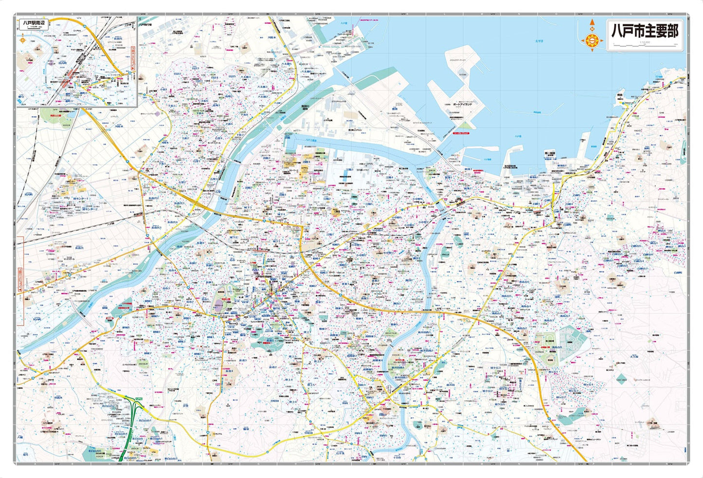 都市地図青森県 八戸市 三戸・五戸・南部・階上町の画像3