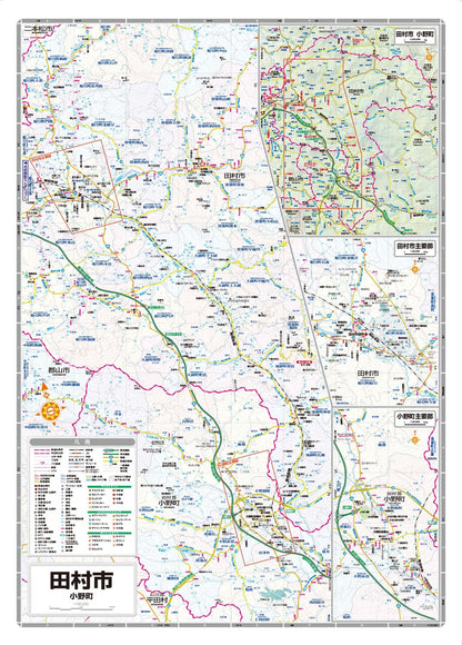 都市地図福島県 郡山市 田村・本宮市  三春・小野町の画像5