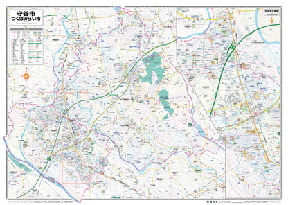 都市地図茨城県 守谷・つくばみらい市