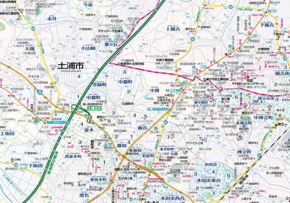 都市地図茨城県 土浦・かすみがうら市の画像4