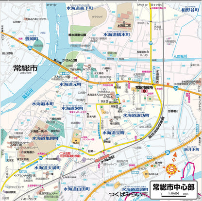 都市地図茨城県 常総・坂東市の画像3