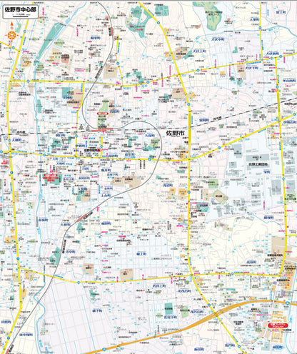都市地図栃木県 佐野市