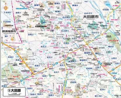 都市地図栃木県 那須塩原・大田原・矢板市 那須町の画像3