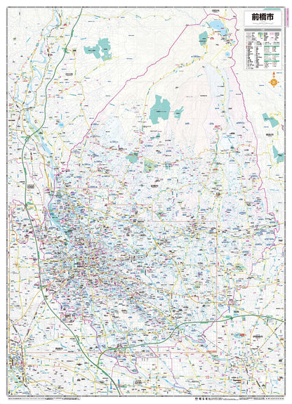都市地図群馬県 前橋市
