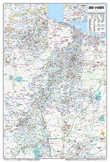 都市地図富山県 高岡・小矢部市