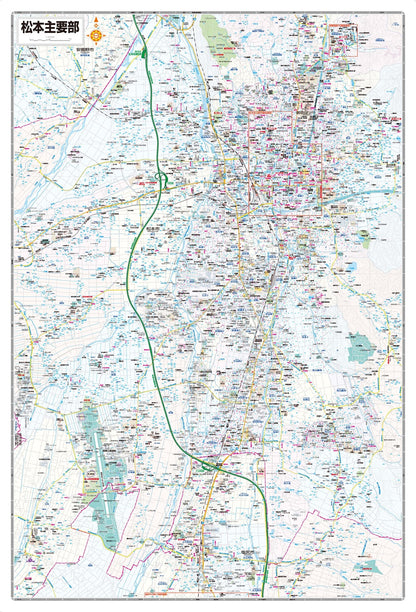 都市地図長野県 松本市 塩尻・安曇野市 山形・朝日村