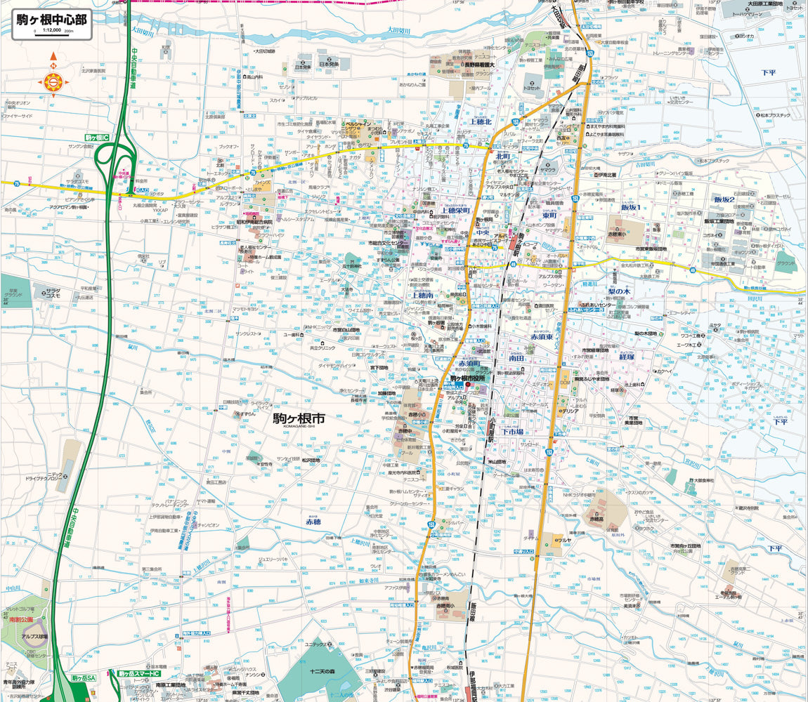 都市地図長野県 伊那・駒ヶ根市 宮田・南箕輪村 高遠の画像4