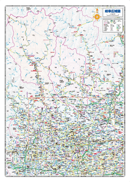 都市地図岐阜県 岐阜市 瑞穂・本巣・山県市 岐南・笠松・北方・大野町