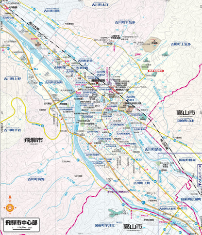 都市地図岐阜県 高山・飛騨市 白川郷の画像4