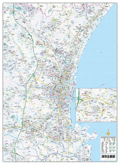 都市地図三重県 津市