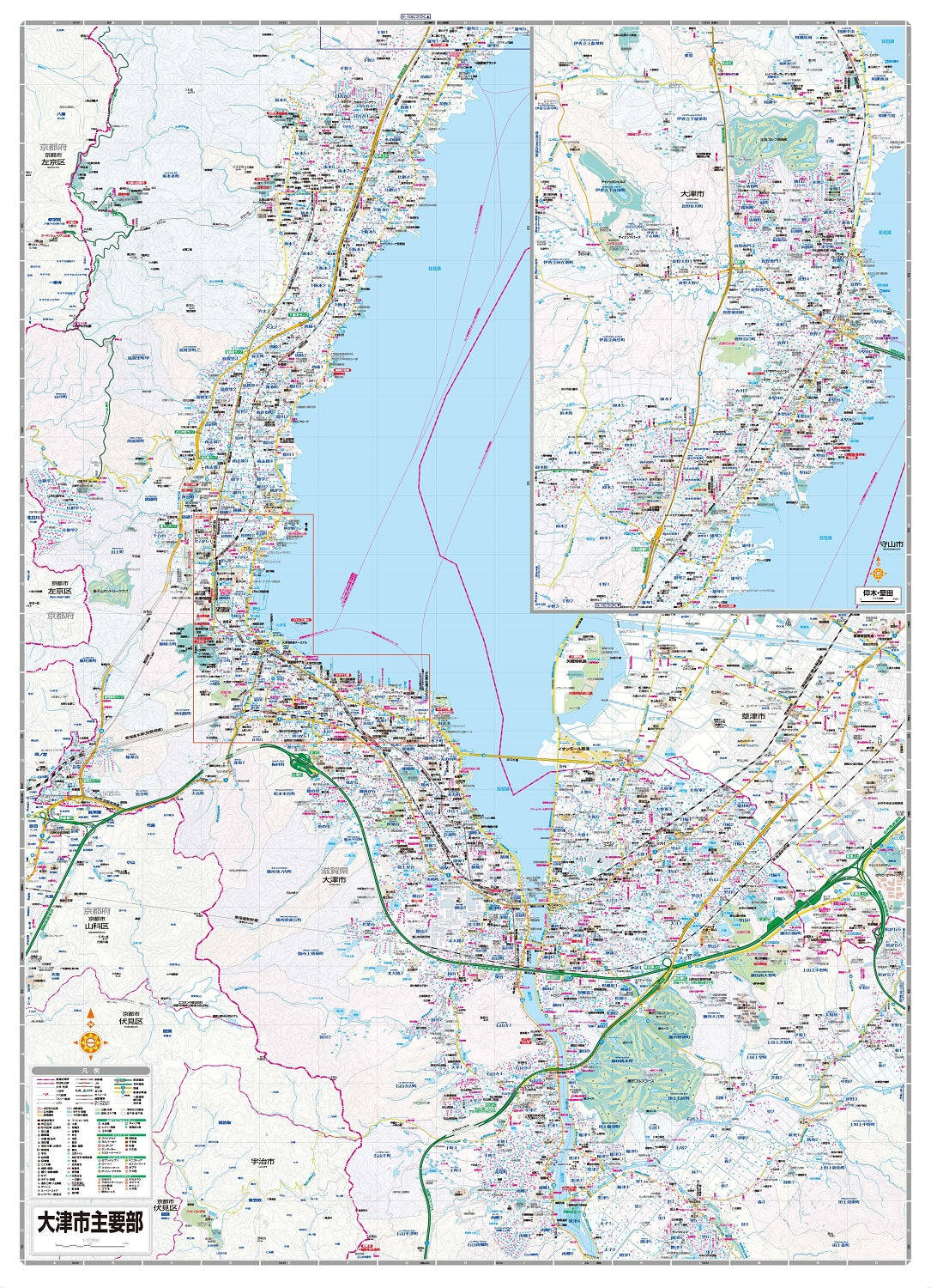 都市地図 滋賀県 大津市 高島市