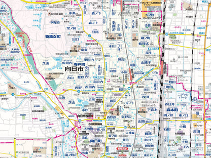 都市地図京都府 長岡京・向日市 大山崎・島本町 洛西ニュータウンの画像3