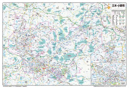 都市地図兵庫県 三木・小野市