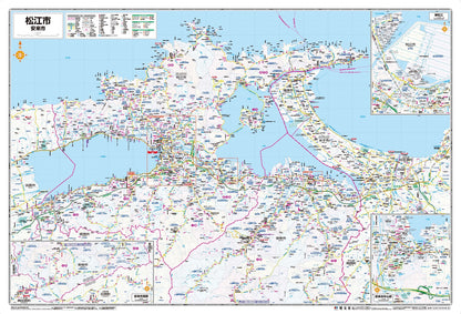 都市地図島根県 松江市 出雲・安来市