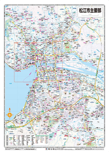 都市地図島根県 松江市 出雲・安来市