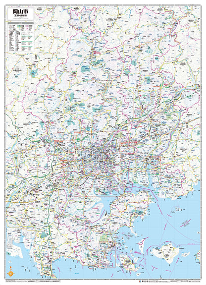 都市地図岡山県 岡山市 玉野・赤磐市