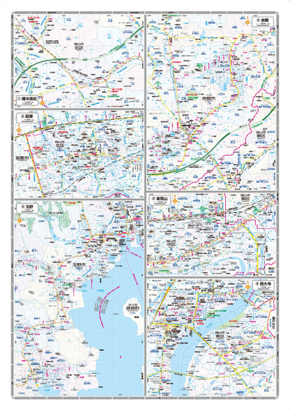 都市地図岡山県 岡山市 玉野・赤磐市