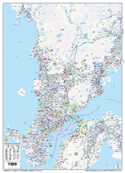 都市地図山口県 下関市の画像2