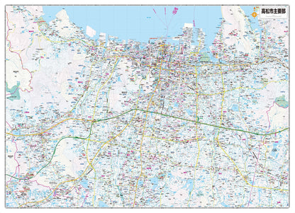 都市地図香川県 高松市 三木・綾川町 小豆島・土庄・直島町