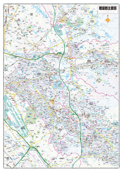 都市地図福岡県 糟屋郡 新宮・久山・篠栗・粕屋・須恵・志免・宇美町