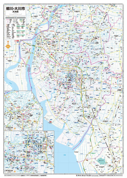 都市地図福岡県 柳川・大川市 大木町の画像2