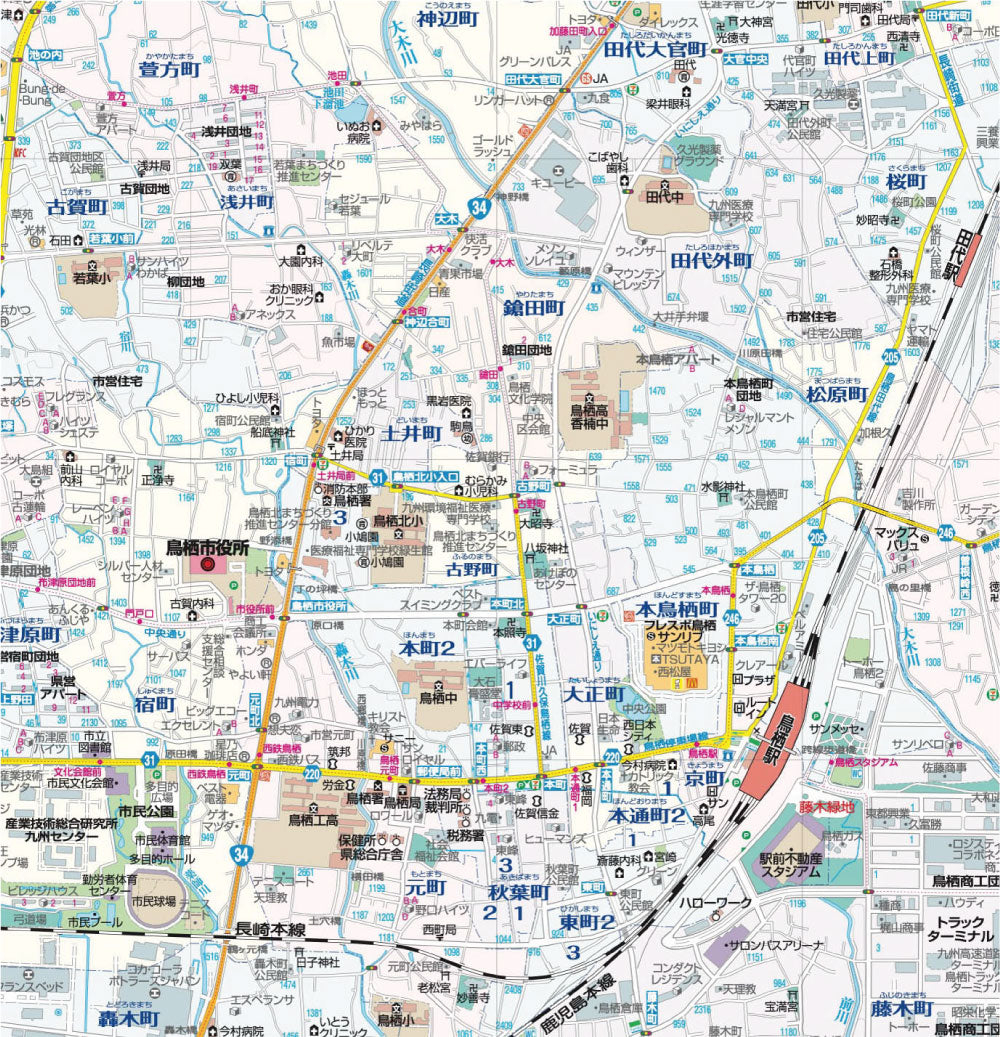 都市地図佐賀県 鳥栖市 基山・みやき・上峰町の画像4