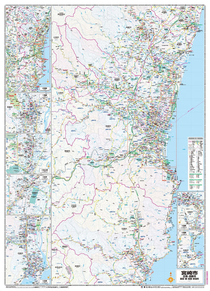 都市地図宮崎県 宮崎市 日南・西都市 国富・綾・高鍋・新富町