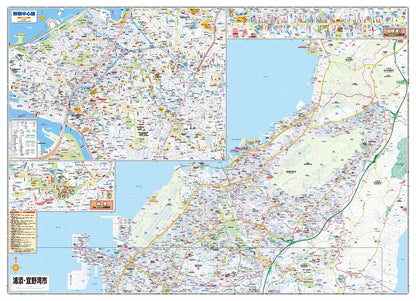 都市地図沖縄県 那覇市 浦添・宜野湾・豊見城市 南風原・与那原・西原町