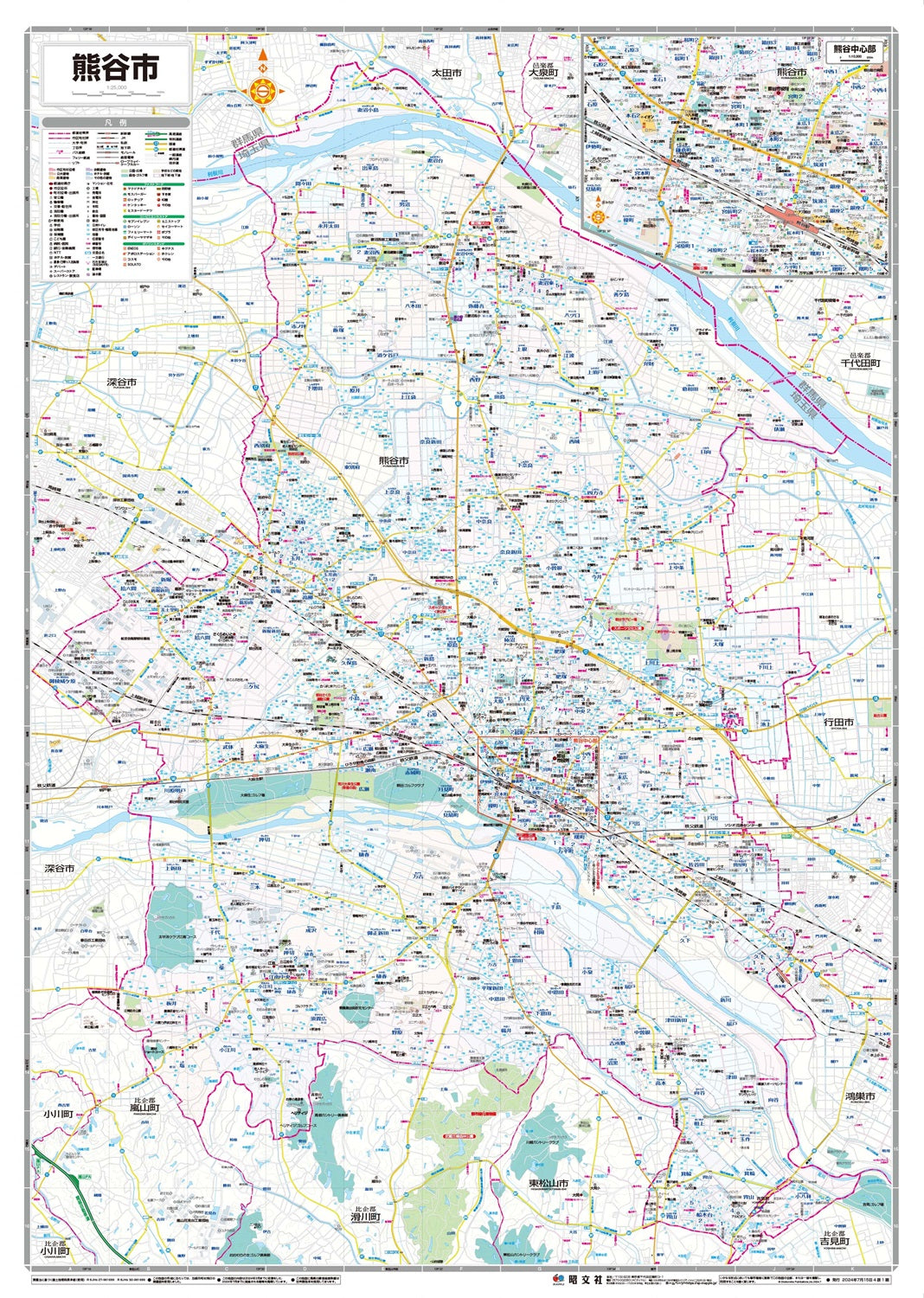 都市地図埼玉県 熊谷市