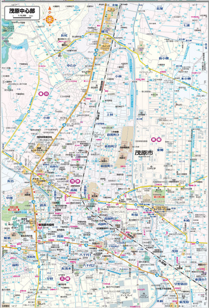 都市地図千葉県 茂原市   白子・一宮・睦沢・長南・長柄町 長生村の画像3