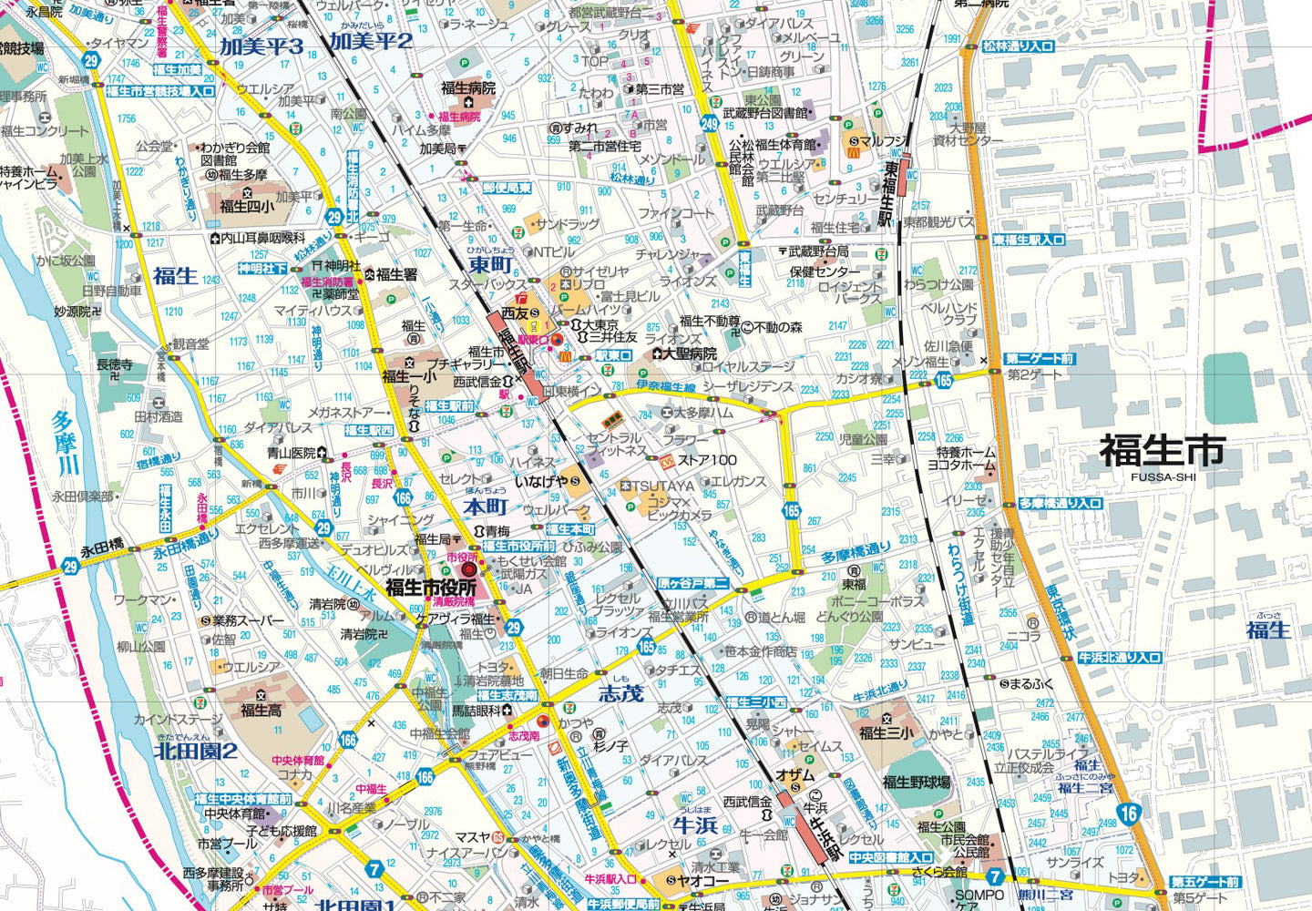 都市地図東京都 福生・羽村市 瑞穂町の画像4