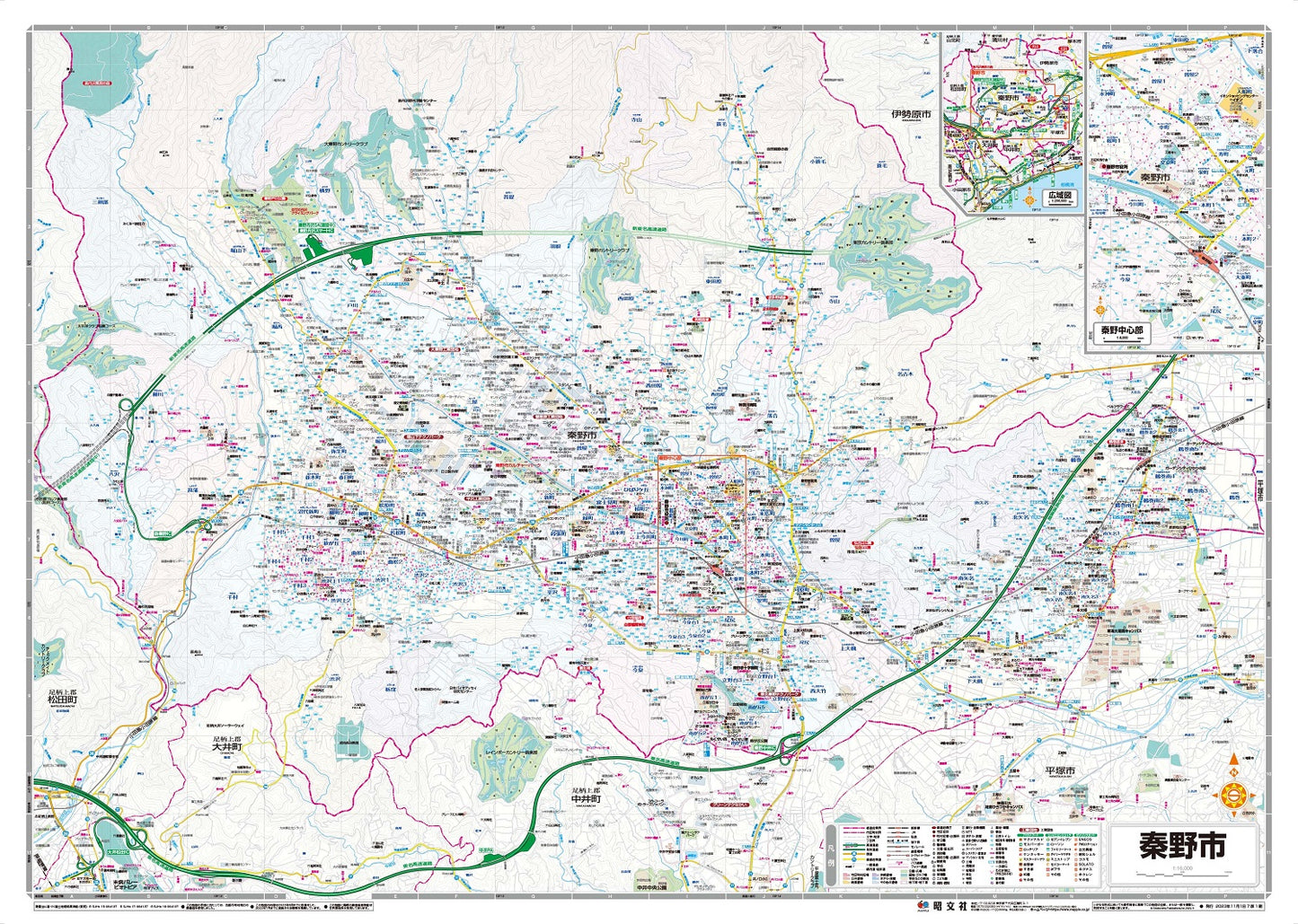 都市地図 神奈川県 秦野市