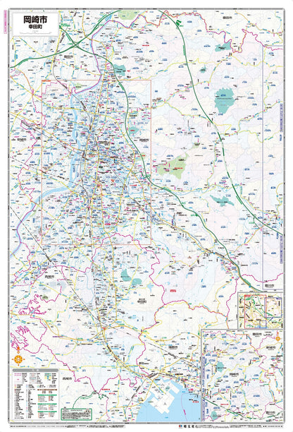 都市地図愛知県 岡崎市 幸田町