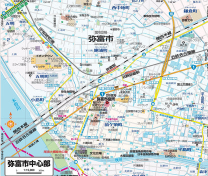 都市地図愛知県 津島・愛西・弥富・あま市 蟹江・大治町 飛島村の画像3