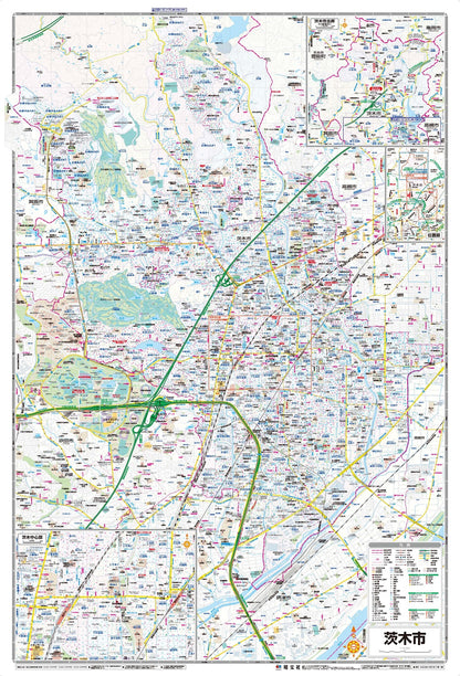 都市地図大阪府 茨木市