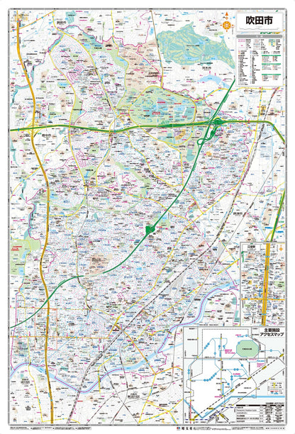 都市地図大阪府 吹田市